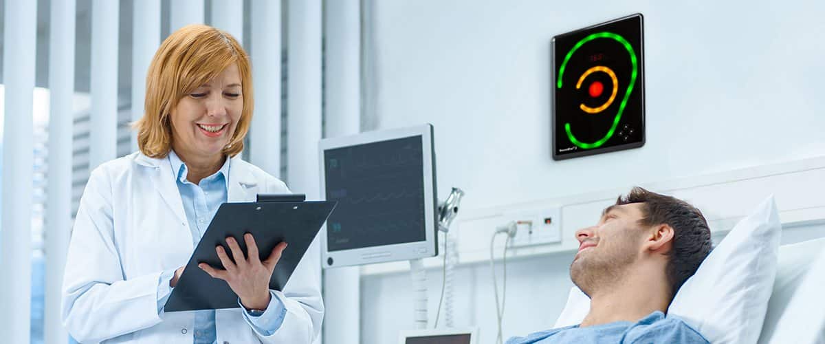 Krankenhaus Lautstaerke Laerm SoundEar Lautstärkeindikator Krankenhaus