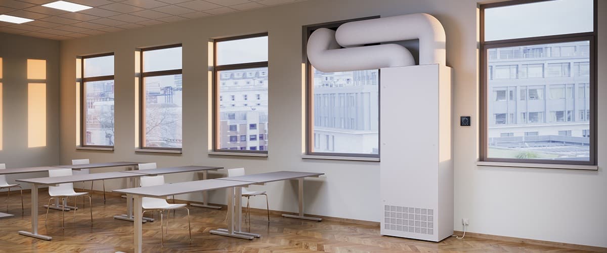 Schule Klassenzimmer Lueftung DUPLEX Vent mobil